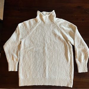 Brand new L.L. Bean cream cotton sweater